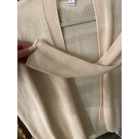 Diane Von Furstenburg 100% Cashmere Cardigan Sz P - Picture 5 of 12